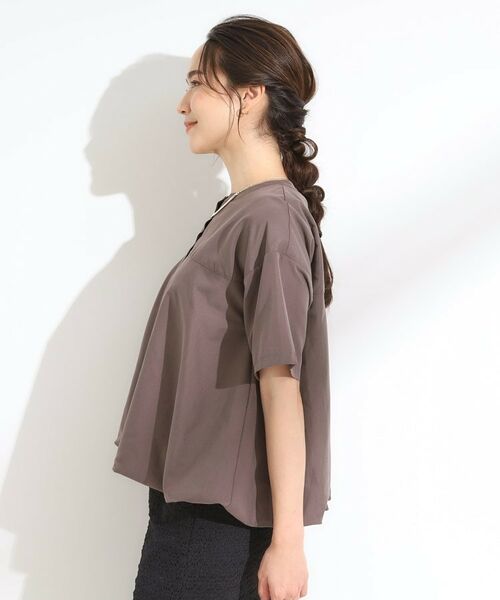 SHOO・LA・RUE / シューラルー シャツ・ブラウス | 【S-LL】インせず着られる 裾バルーンシャツ | 詳細6
