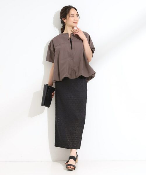 SHOO・LA・RUE / シューラルー シャツ・ブラウス | 【S-LL】インせず着られる 裾バルーンシャツ | 詳細7