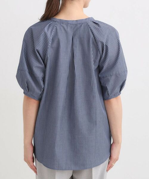 SHOO・LA・RUE / シューラルー シャツ・ブラウス | 【S-LL/洗濯後しわになりにくい】ランタン5分袖 スキッパーブラウス | 詳細19