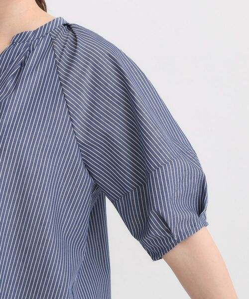 SHOO・LA・RUE / シューラルー シャツ・ブラウス | 【S-LL/洗濯後しわになりにくい】ランタン5分袖 スキッパーブラウス | 詳細21