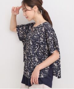 SHOO・LA・RUE / シューラルー カットソー | 【S-LL/ひんやり/体型カバー】着るだけでサマ見え レイヤードトップス