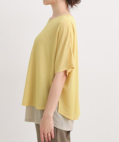 SHOO・LA・RUE / シューラルー カットソー | 【S-LL/ひんやり/体型カバー】着るだけでサマ見え レイヤードトップス | 詳細18