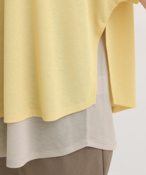 SHOO・LA・RUE / シューラルー カットソー | 【S-LL/ひんやり/体型カバー】着るだけでサマ見え レイヤードトップス | 詳細22