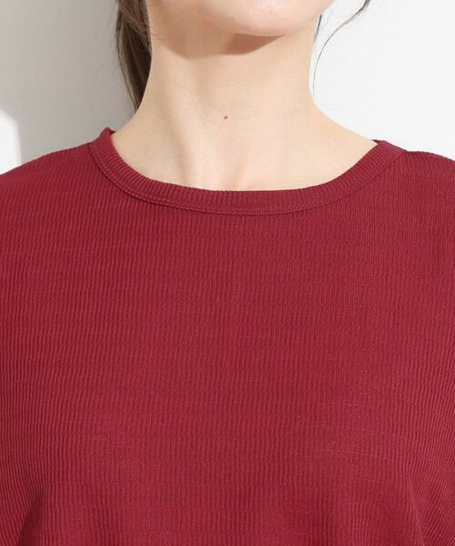 SHOO・LA・RUE / シューラルー カットソー | 【S-LL/洗える】お袖のタックがアクセント インせず着られる さらさらドルマントップス | 詳細20