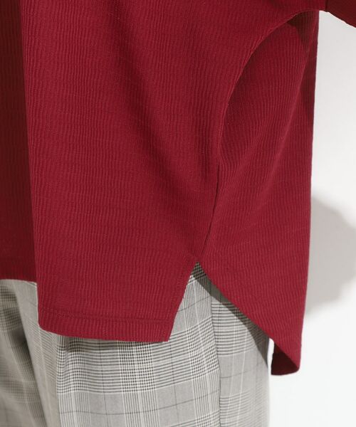 SHOO・LA・RUE / シューラルー カットソー | 【S-LL/洗える】お袖のタックがアクセント インせず着られる さらさらドルマントップス | 詳細23