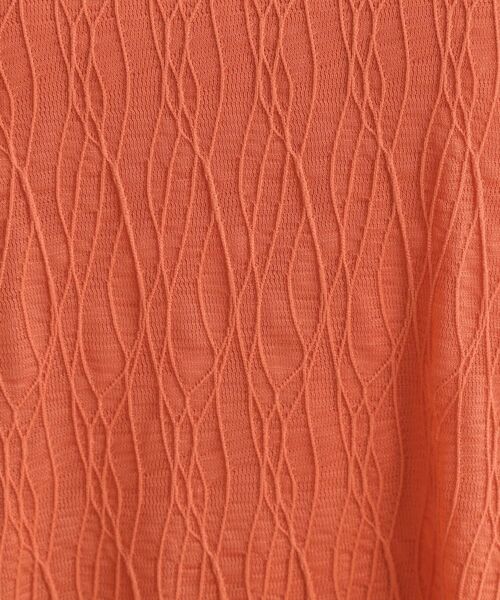 SHOO・LA・RUE / シューラルー カットソー | 【S-LL/二の腕カバー】ウエーブ柄 インナードッキングトップス | 詳細12