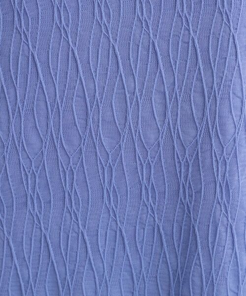 SHOO・LA・RUE / シューラルー カットソー | 【S-LL/二の腕カバー】ウエーブ柄 インナードッキングトップス | 詳細16