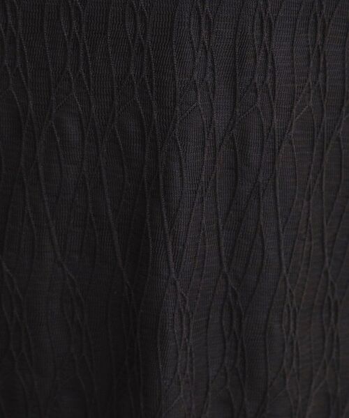 SHOO・LA・RUE / シューラルー カットソー | 【S-LL/二の腕カバー】ウエーブ柄 インナードッキングトップス | 詳細8