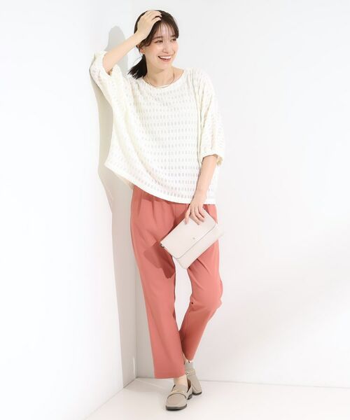 SHOO・LA・RUE / シューラルー カットソー | 【S-LL】涼やかで好印象 シアードルマントップス | 詳細3