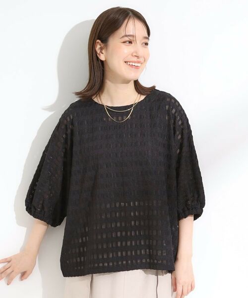 SHOO・LA・RUE / シューラルー カットソー | 【S-LL】涼やかで好印象 シアードルマントップス | 詳細5