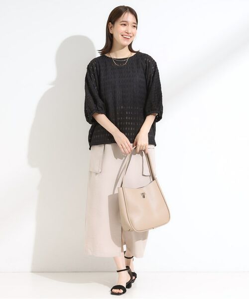 SHOO・LA・RUE / シューラルー カットソー | 【S-LL】涼やかで好印象 シアードルマントップス | 詳細7