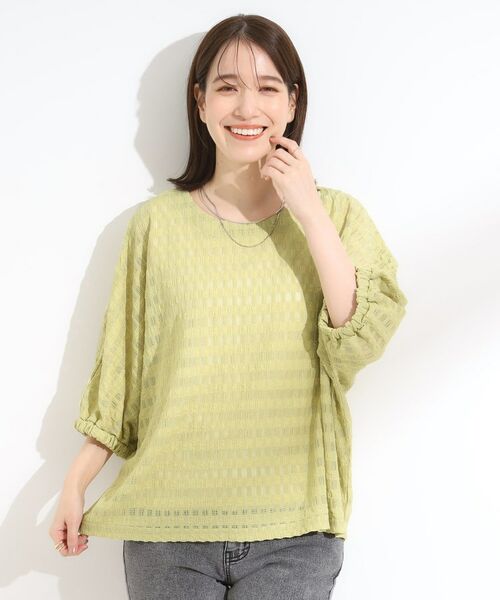 SHOO・LA・RUE / シューラルー カットソー | 【S-LL】涼やかで好印象 シアードルマントップス | 詳細9