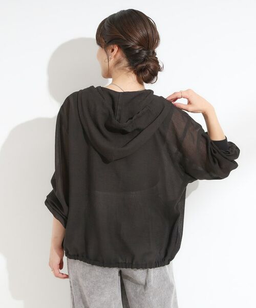 SHOO・LA・RUE / シューラルー レザーブルゾン・ジャケット | 【S-LL】柔らかシアーでこなれるフーディブルゾン | 詳細2