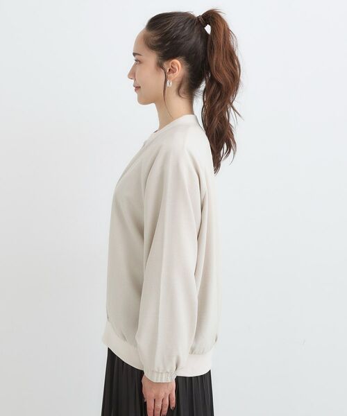 SHOO・LA・RUE / シューラルー レザーブルゾン・ジャケット | 【S-LL】さらりと気軽に羽織れる 麻調リブブルゾン | 詳細14