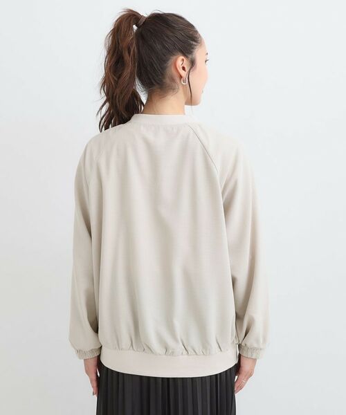 SHOO・LA・RUE / シューラルー レザーブルゾン・ジャケット | 【S-LL】さらりと気軽に羽織れる 麻調リブブルゾン | 詳細15