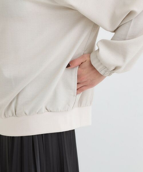 SHOO・LA・RUE / シューラルー レザーブルゾン・ジャケット | 【S-LL】さらりと気軽に羽織れる 麻調リブブルゾン | 詳細18