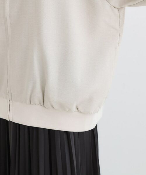 SHOO・LA・RUE / シューラルー レザーブルゾン・ジャケット | 【S-LL】さらりと気軽に羽織れる 麻調リブブルゾン | 詳細19