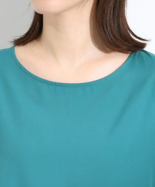 SHOO・LA・RUE / シューラルー チュニック | 【S-LL/洗濯後しわになりにくい/UV/6分袖】コットン風 Aラインチュニックワンピース | 詳細16