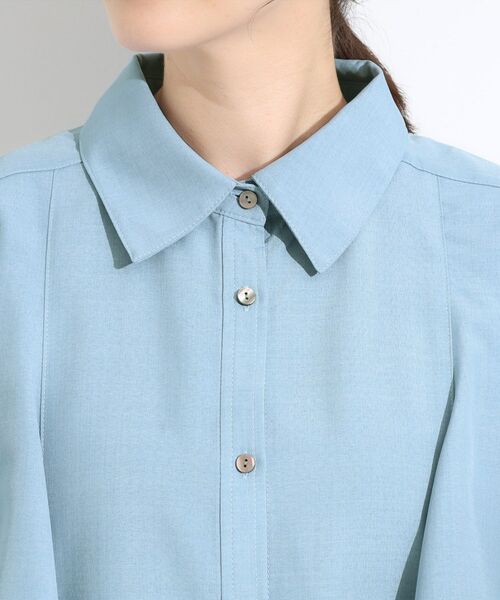 SHOO・LA・RUE / シューラルー チュニック | 【洗える/S-LL】大きめのフリルが印象的 デザインブラウス | 詳細12