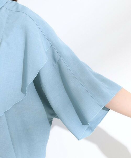 SHOO・LA・RUE / シューラルー チュニック | 【洗える/S-LL】大きめのフリルが印象的 デザインブラウス | 詳細13