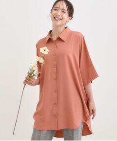 SHOO・LA・RUE / シューラルー チュニック | 【S-LL/ひんやり】肌離れよくサラサラタッチが癖になる バックギャザーチュニック