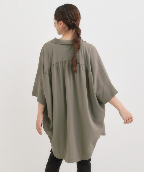 SHOO・LA・RUE / シューラルー チュニック | 【S-LL/ひんやり】肌離れよくサラサラタッチが癖になる バックギャザーチュニック | 詳細10