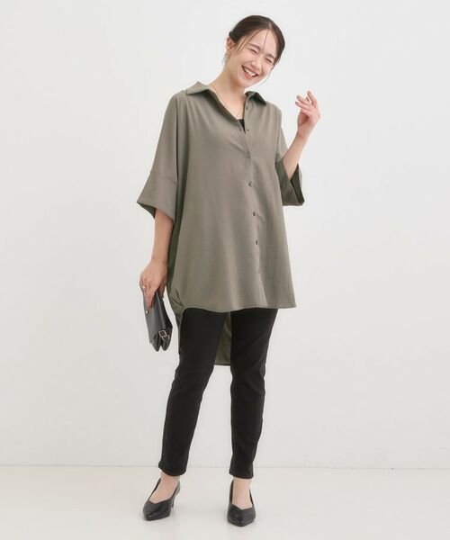 SHOO・LA・RUE / シューラルー チュニック | 【S-LL/ひんやり】肌離れよくサラサラタッチが癖になる バックギャザーチュニック | 詳細11