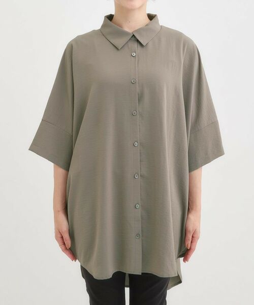 SHOO・LA・RUE / シューラルー チュニック | 【S-LL/ひんやり】肌離れよくサラサラタッチが癖になる バックギャザーチュニック | 詳細13