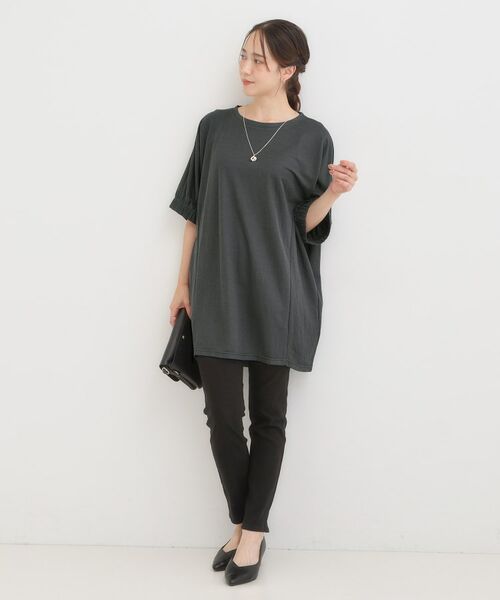 SHOO・LA・RUE / シューラルー チュニック | 【S-LL/ひんやり】さらさらタッチが心地よい コクーンシルエットチュニック | 詳細11