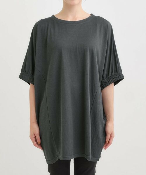 SHOO・LA・RUE / シューラルー チュニック | 【S-LL/ひんやり】さらさらタッチが心地よい コクーンシルエットチュニック | 詳細13