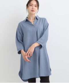 SHOO・LA・RUE / シューラルー チュニック | 【S-LL/体型カバー】さらっとしたタッチが魅力 デニムライクチュニック