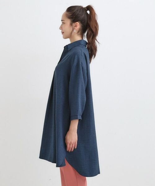 SHOO・LA・RUE / シューラルー チュニック | 【S-LL/体型カバー】さらっとしたタッチが魅力 デニムライクチュニック | 詳細10
