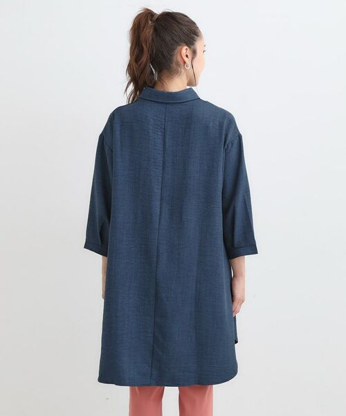 SHOO・LA・RUE / シューラルー チュニック | 【S-LL/体型カバー】さらっとしたタッチが魅力 デニムライクチュニック | 詳細11