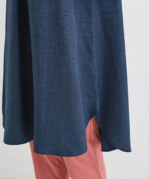 SHOO・LA・RUE / シューラルー チュニック | 【S-LL/体型カバー】さらっとしたタッチが魅力 デニムライクチュニック | 詳細14