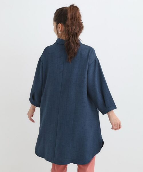 SHOO・LA・RUE / シューラルー チュニック | 【S-LL/体型カバー】さらっとしたタッチが魅力 デニムライクチュニック | 詳細6