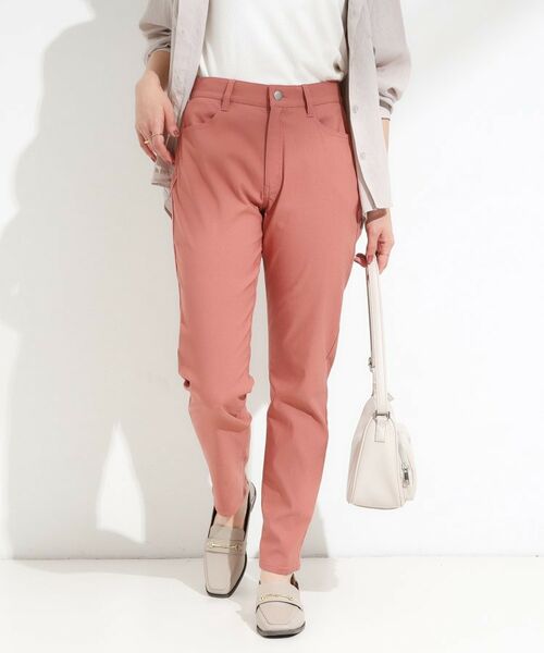 SHOO・LA・RUE/シューラルー 【S-LL】ぐんぐん伸びる ハイパースキニーパンツ オレンジ(067) 01(S)