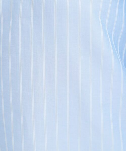 SHOO・LA・RUE / シューラルー シャツ・ブラウス | 【S-LL/ひんやり】程よい透け感 ストライプ柄 お袖ギャザーデザインシャツ | 詳細8