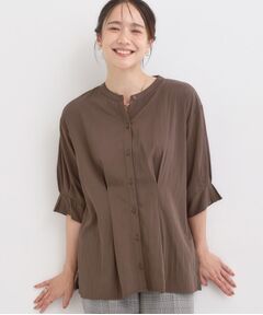 SHOO・LA・RUE / シューラルー シャツ・ブラウス | 【S-LL/ひんやり】ウエストタックで程よくシェイプ 大人の上品ブラウス