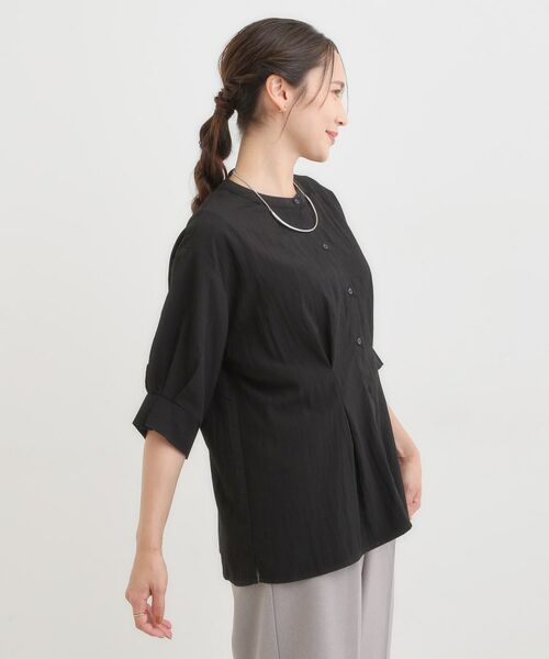 SHOO・LA・RUE / シューラルー シャツ・ブラウス | 【S-LL/ひんやり】ウエストタックで程よくシェイプ 大人の上品ブラウス | 詳細2