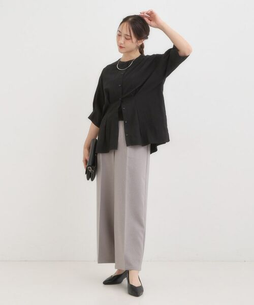 SHOO・LA・RUE / シューラルー シャツ・ブラウス | 【S-LL/ひんやり】ウエストタックで程よくシェイプ 大人の上品ブラウス | 詳細3