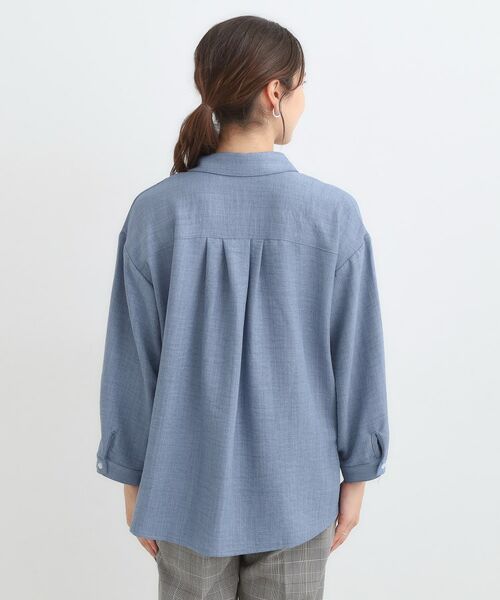 SHOO・LA・RUE / シューラルー シャツ・ブラウス | 【S-LL】インせず着られる デニムライク前開きブラウス | 詳細11