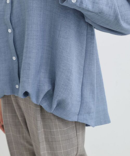 SHOO・LA・RUE / シューラルー シャツ・ブラウス | 【S-LL】インせず着られる デニムライク前開きブラウス | 詳細14