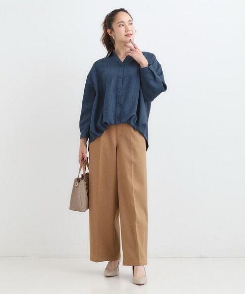 SHOO・LA・RUE / シューラルー シャツ・ブラウス | 【S-LL】インせず着られる デニムライク前開きブラウス | 詳細7