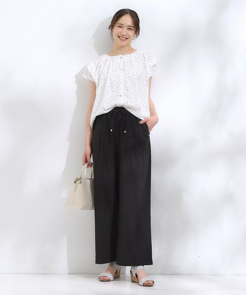 SHOO・LA・RUE / シューラルー パンツ | 【着丈選べる】触れる度ひんやり ゆるきれい イージーワイドパンツ | 詳細10