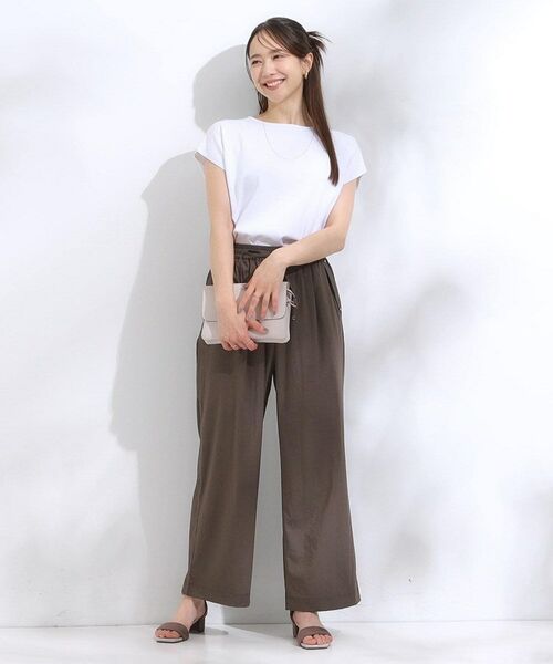 SHOO・LA・RUE / シューラルー パンツ | 【着丈選べる】触れる度ひんやり ゆるきれい イージーワイドパンツ | 詳細27