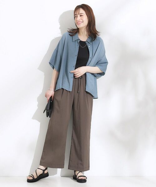 SHOO・LA・RUE / シューラルー パンツ | 【着丈選べる】触れる度ひんやり ゆるきれい イージーワイドパンツ | 詳細30