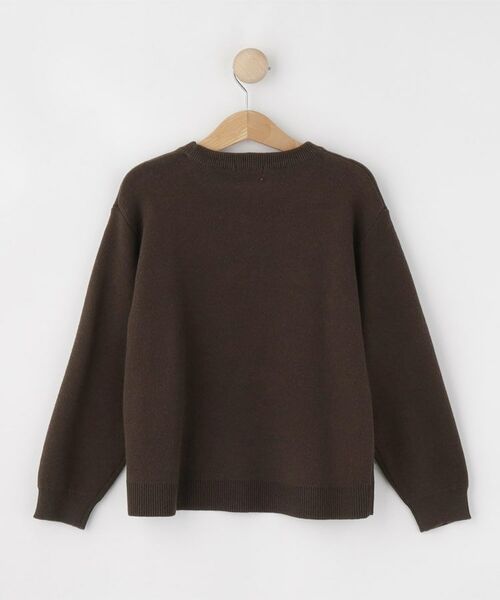 SHOO・LA・RUE / シューラルー ニット・セーター | 【100-150cm/リンク】刺繍ロゴニットプルオーバー | 詳細2