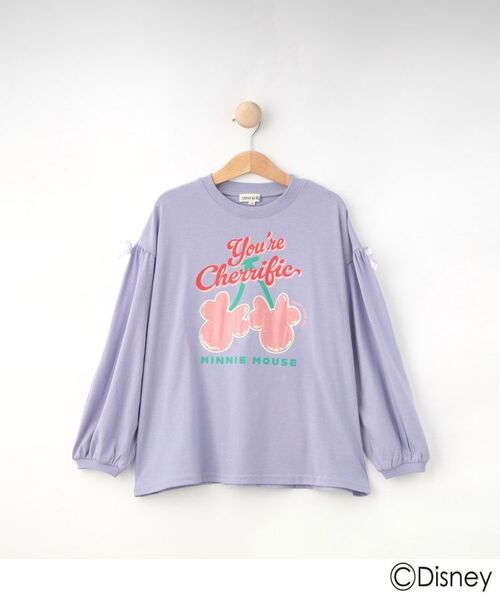 SHOO・LA・RUE/シューラルー 【Disney】スクール袖リボンロンT ラベンダー(080) 13(130cm) SHOO・LA・RUE/シューラルー 【Disney】スクール袖リボンロンT ラベンダー(080) 13(130cm)