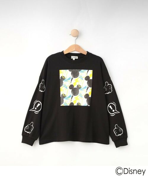 SHOO・LA・RUE/シューラルー 【Disney】スクール袖プリントロンT ブラック(019) 15(150cm)