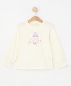 SHOO・LA・RUE / シューラルー Tシャツ | 【100-150cm】オーガンジーモチーフ使いロンT